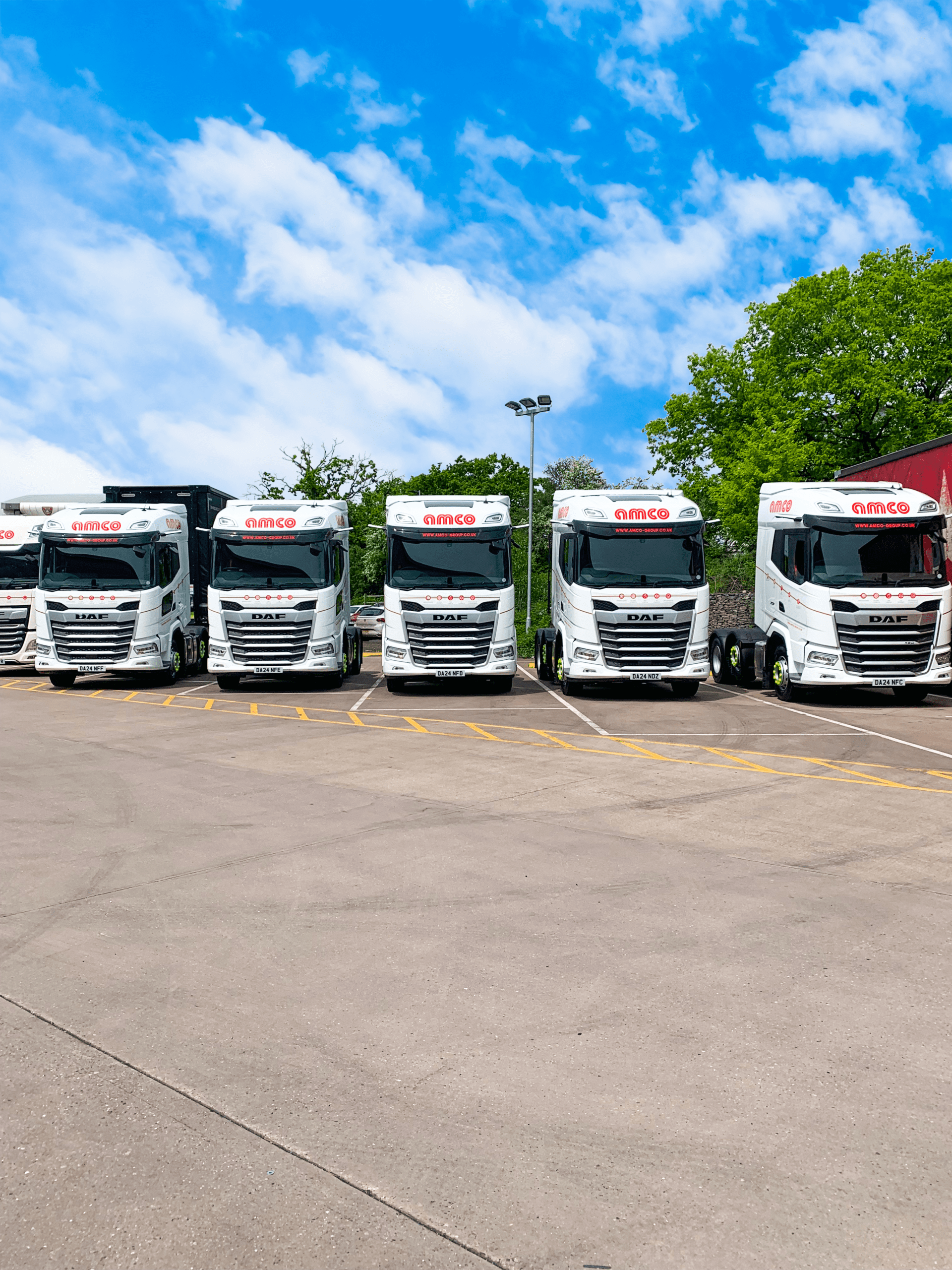 Five Brand New DAF Trucks And Longer Semi-Trailers